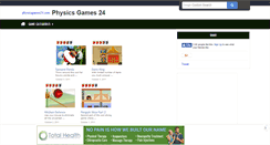 Desktop Screenshot of physicsgames24.com